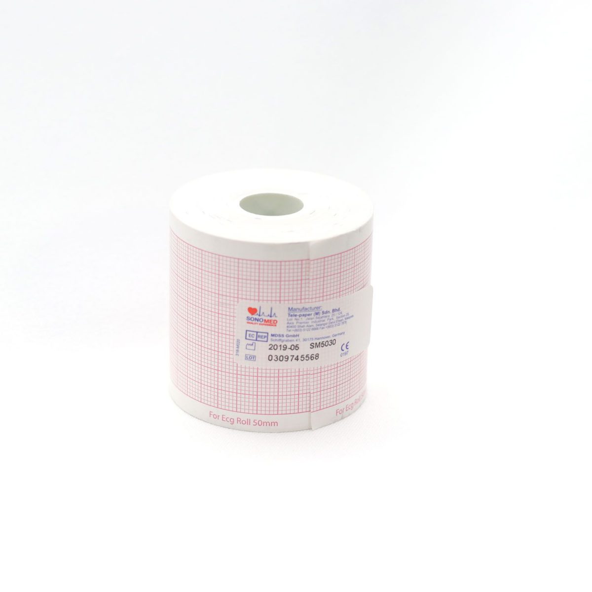 PAPEL PARA ECG 50MMX30MX16MM SM5030/16R3