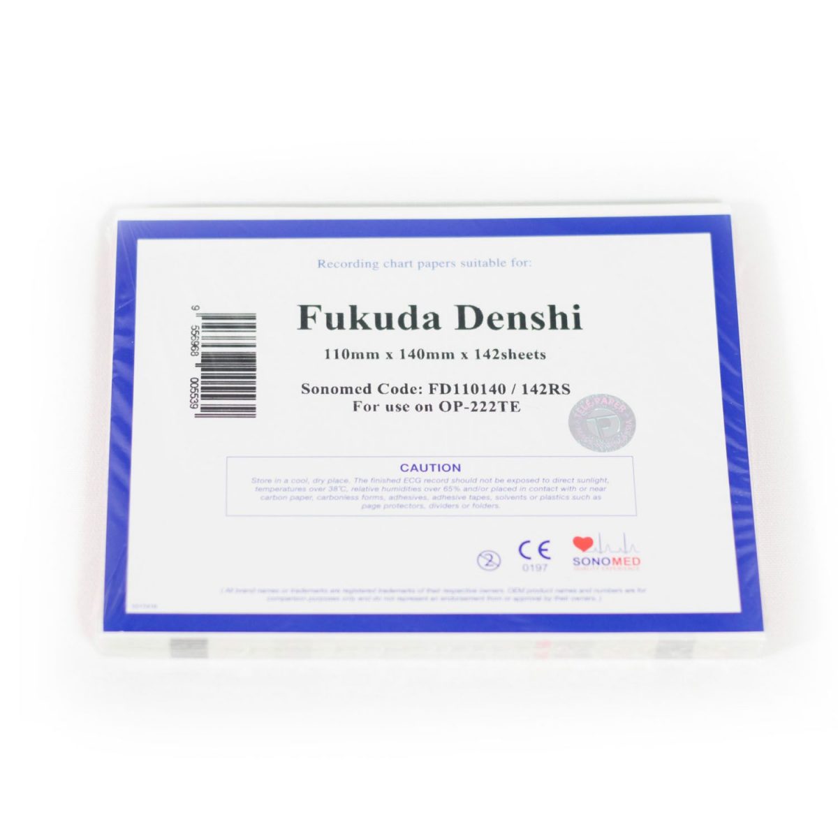 PAPEL PARA FUKUDA DENSHI 110MMX140MMX142RS - FD110140/142RS