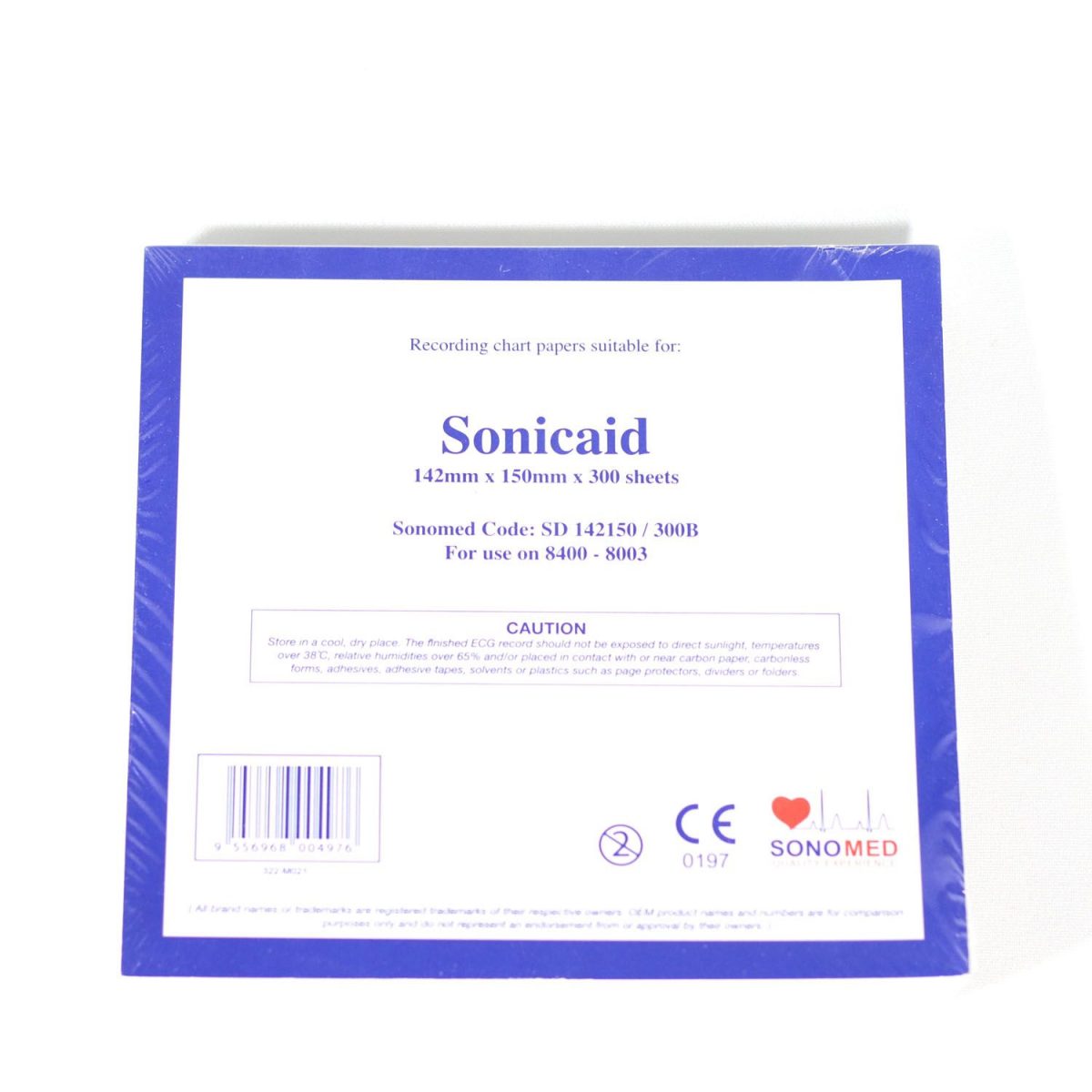 PAPEL PARA MONITOR SONICAID 142MMX150MMX300SH SD142150/300B